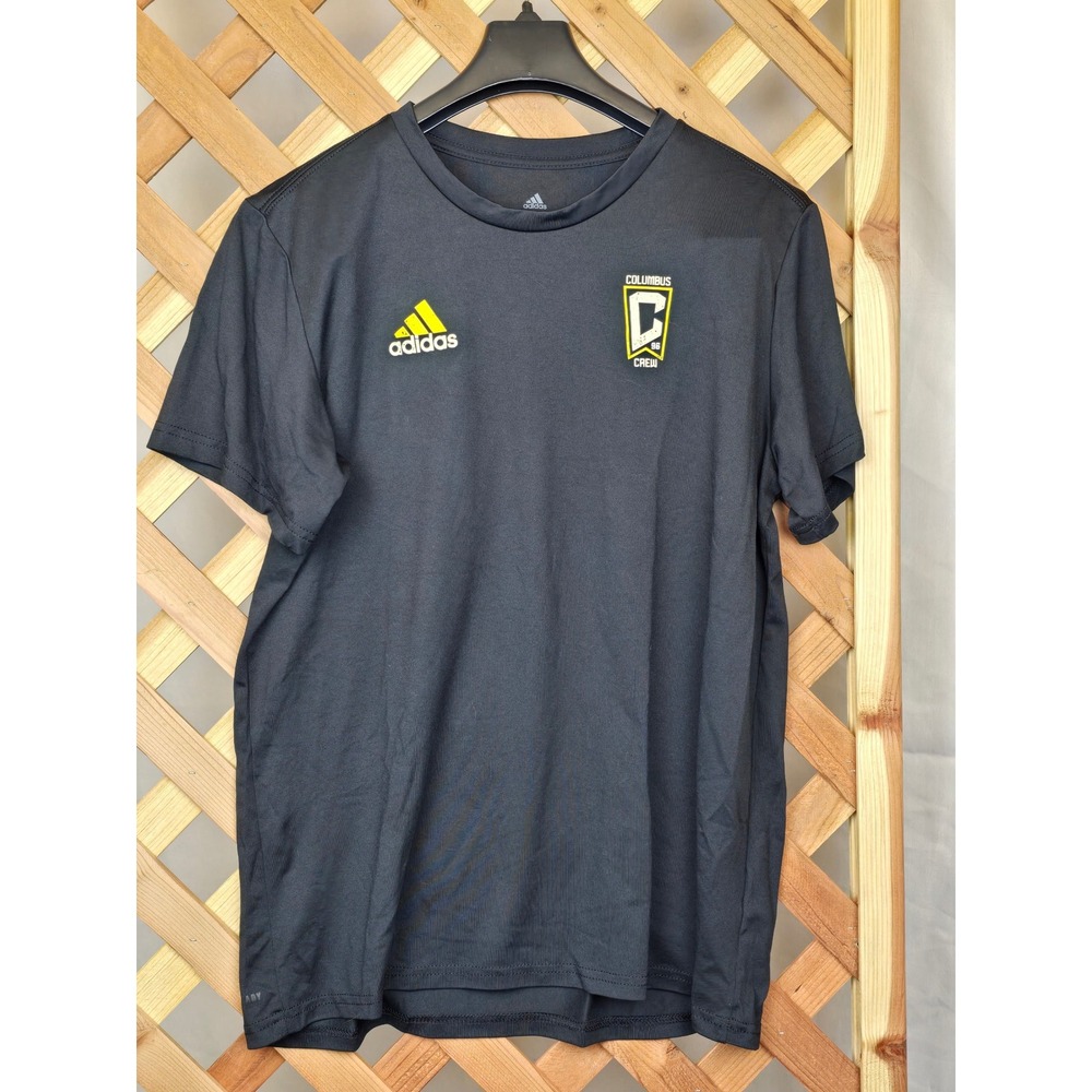 Adidas Columbus Crew MLS SS Pregame Shirt Mens Large Tall Black - New